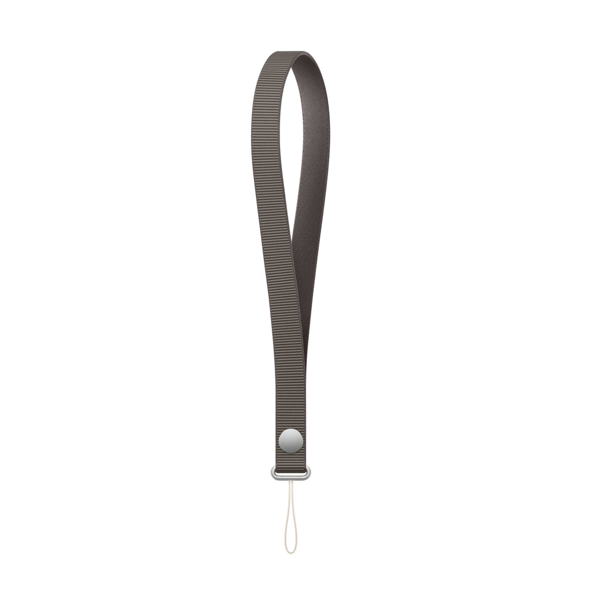 Dark grey-olive woven magnetic wrist strap lanyard for iPhone and AirPods Pro cases