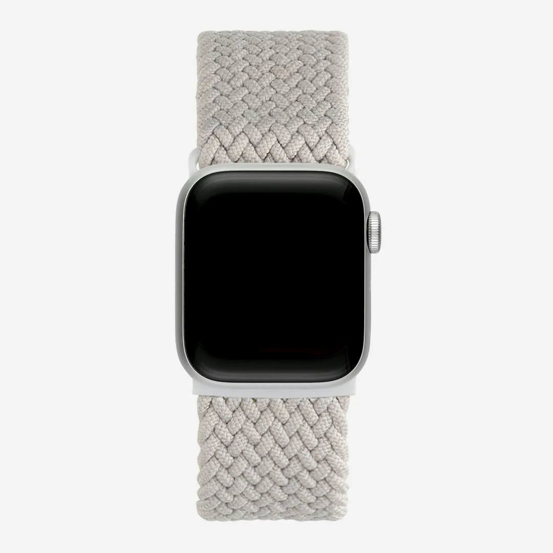 Braided Solo Loop Apple Watch Band – White Color