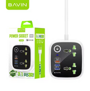 BAVIN PC830 power socket multi-port front view