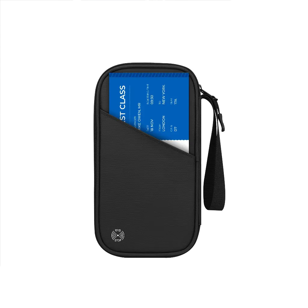 Smart Passport Holder Porodo Milano – RFID Blocking Travel Wallet