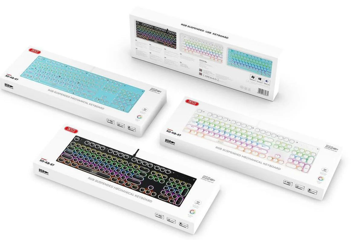 XO KB07 RGB Suspended Mechanical Wired Keyboard