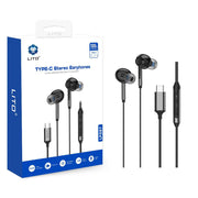 Lito LF02T Type-C Stereo Earphones – Clear Sound & Comfortable In-Ear Fit