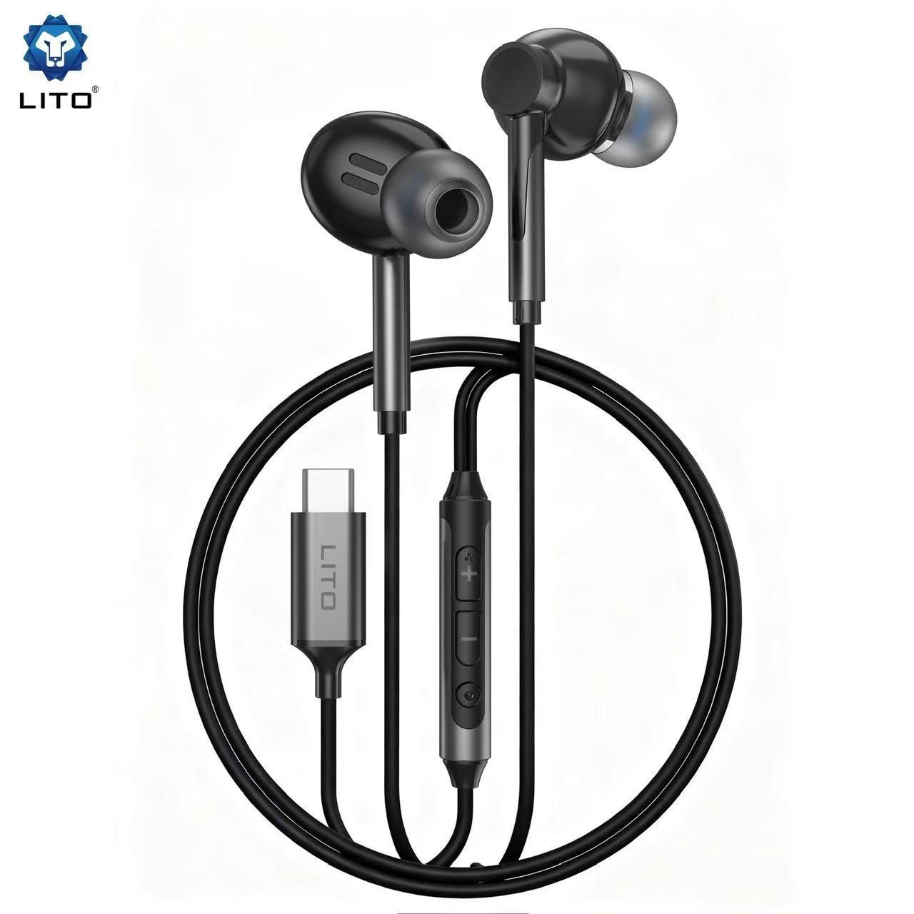 Lito LF02T Type-C Stereo Earphones – Clear Sound & Comfortable In-Ear Fit