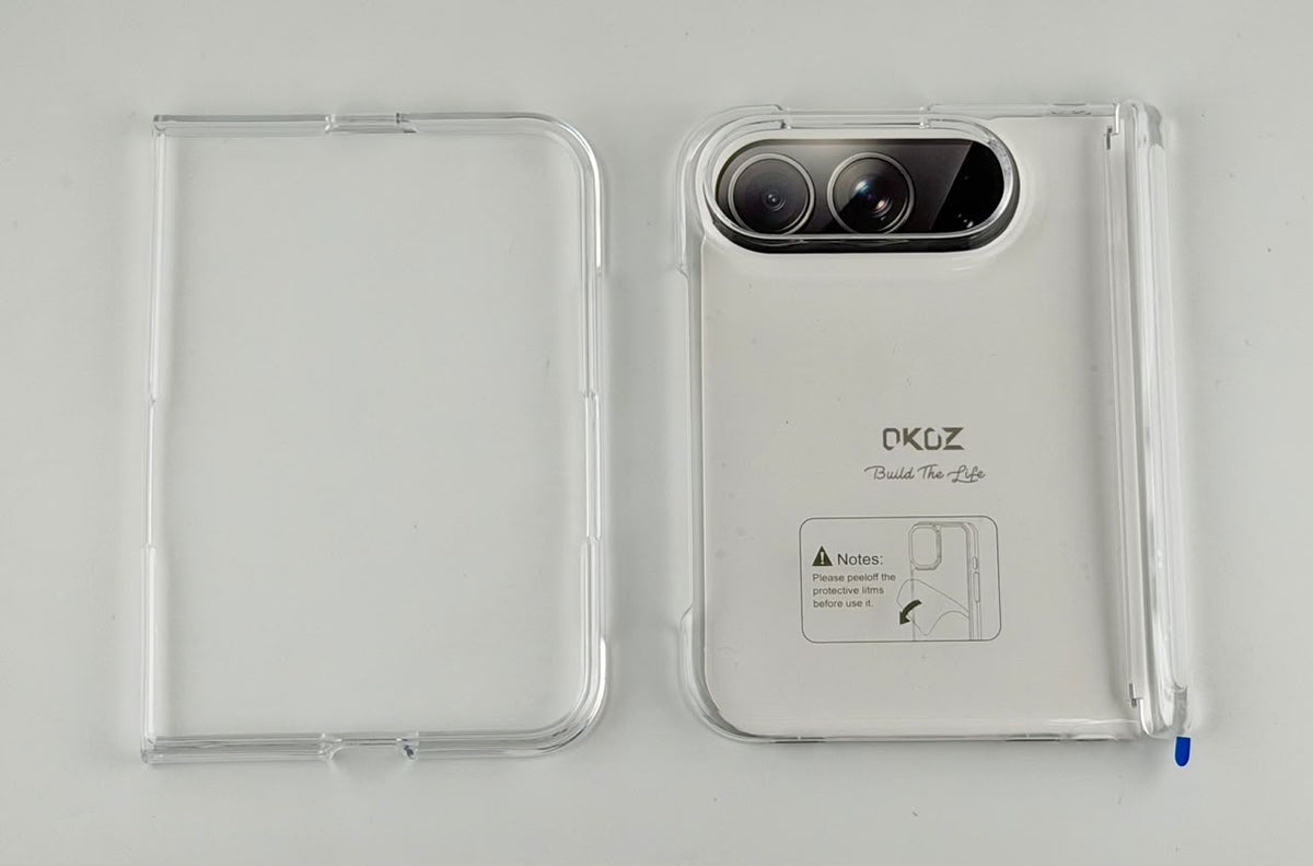 Clear Hard Case for iPhone Duo - Two-Piece with Hinge Protection