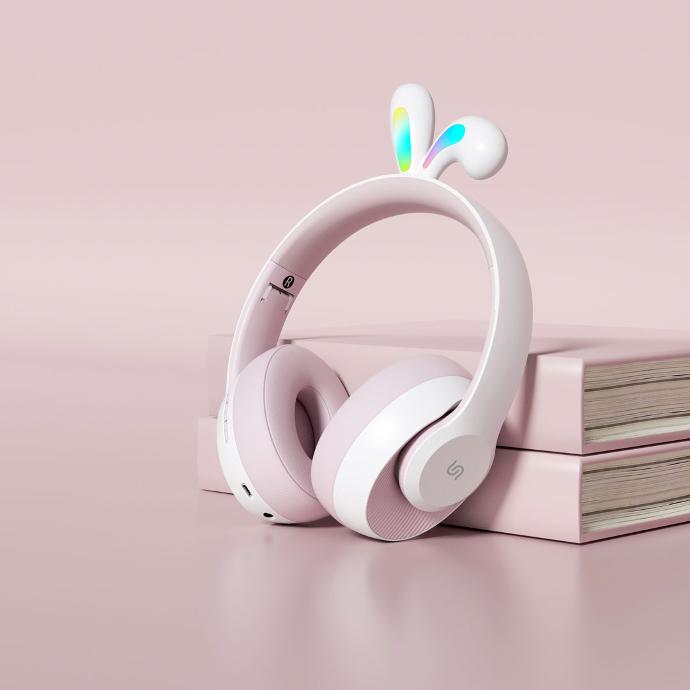 Soundtec Kids by Porodo – Wireless Headphones with LED Rabbit Ears