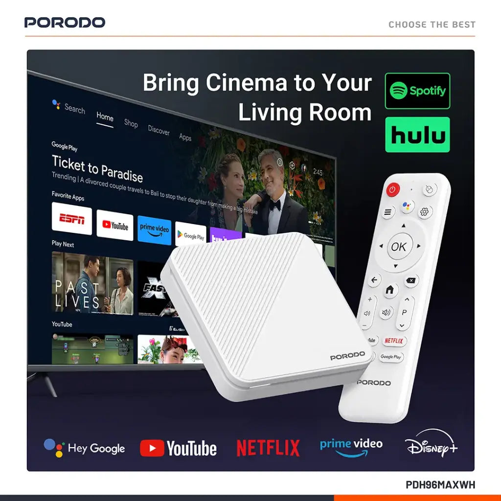 Porodo Echobox Android TV Box - features