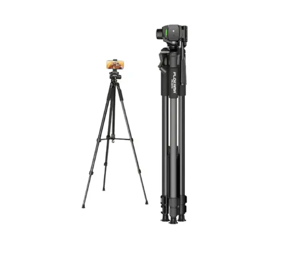 360 degree rotating tripod head close-up detail
