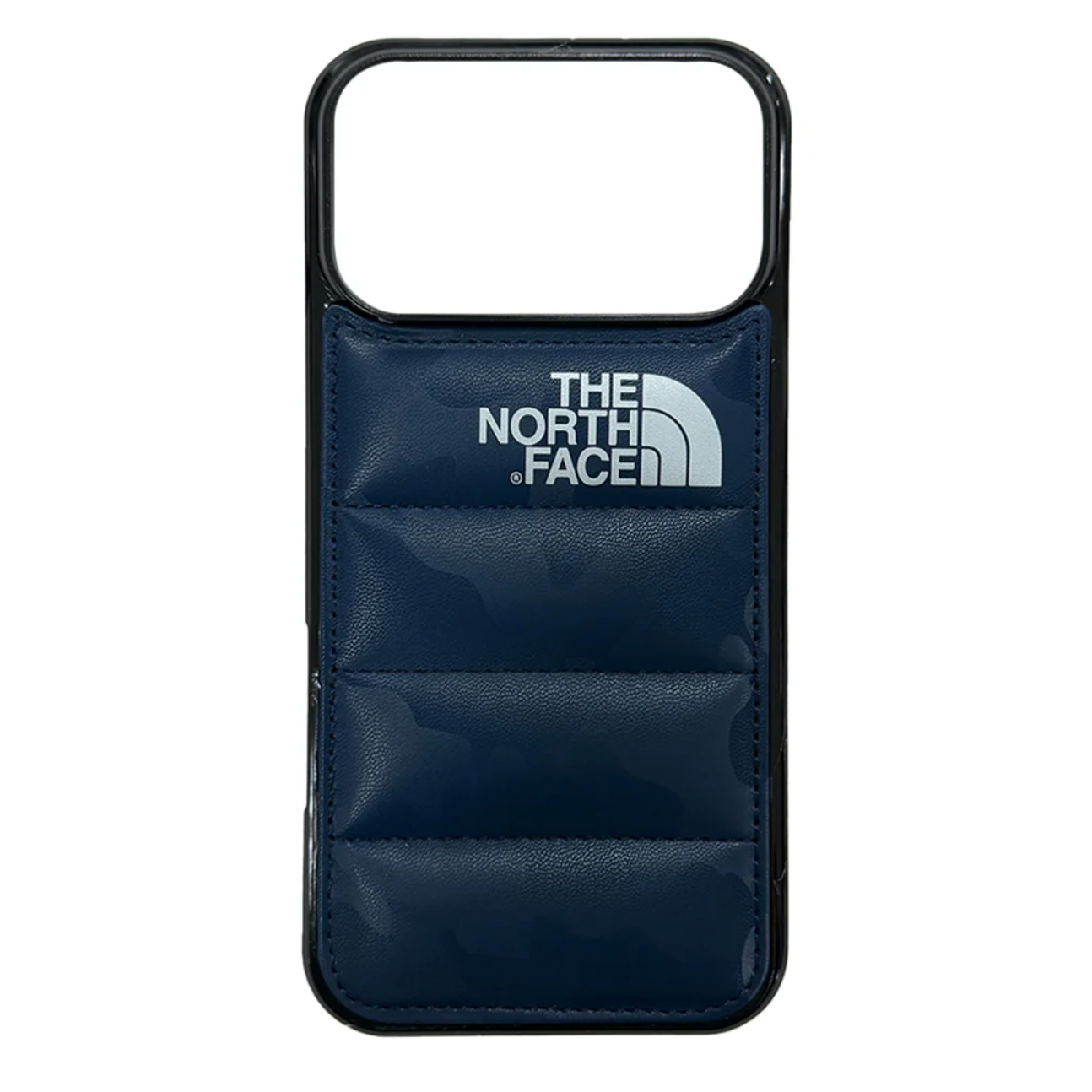 North Face puffer case iPhone 17 Pro front view