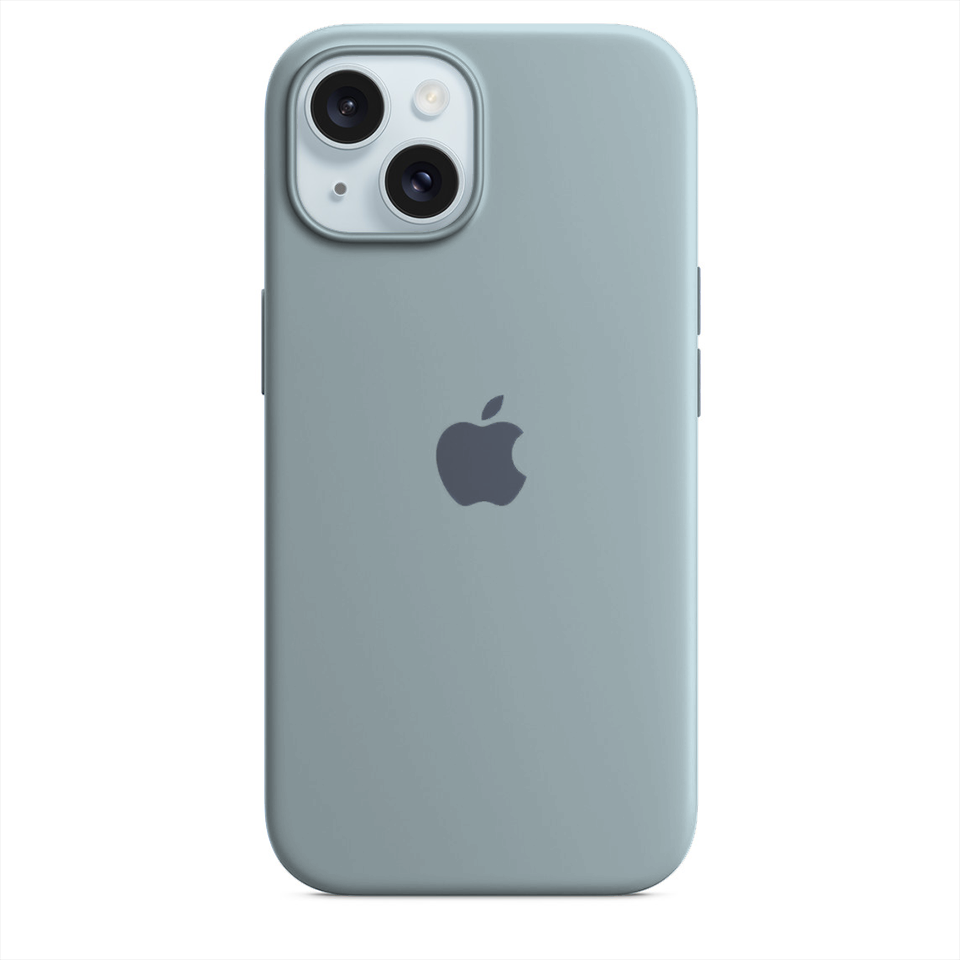 iPhone 15 Plus Silicone Case – Olive Green Color