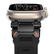 Apple Watch Armor FKM rubber band front view black