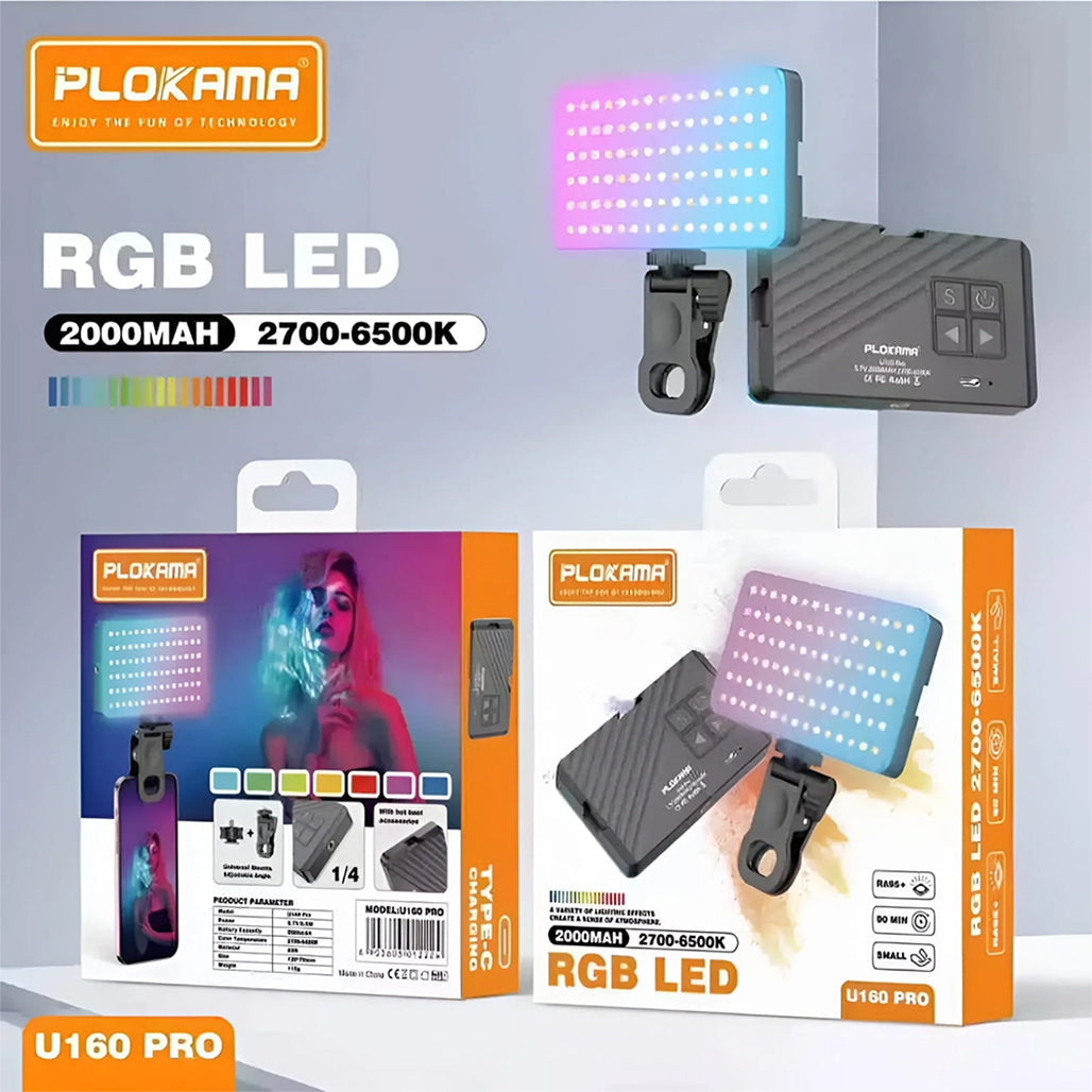 Plokama U160 Pro RGB colour modes