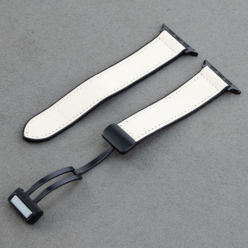 Magnetic Leather Apple Watch Band – Premium Comfort Strap