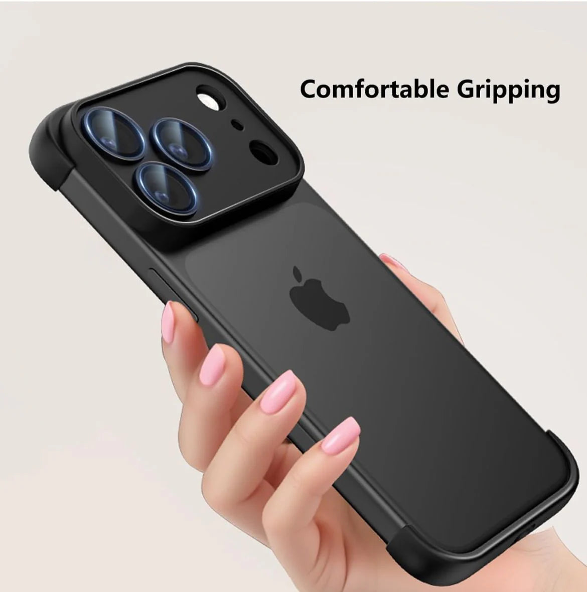 Bumper Backless Frameless Case with Camera Lens Protection for iPhone 17 Pro / 17 Pro Max Phone