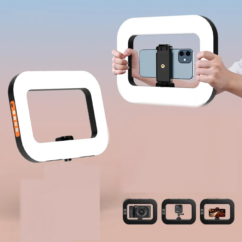 YM200 Camera Ring Light Video Rig – Adjustable 2500K-8500K, 20W Brightness