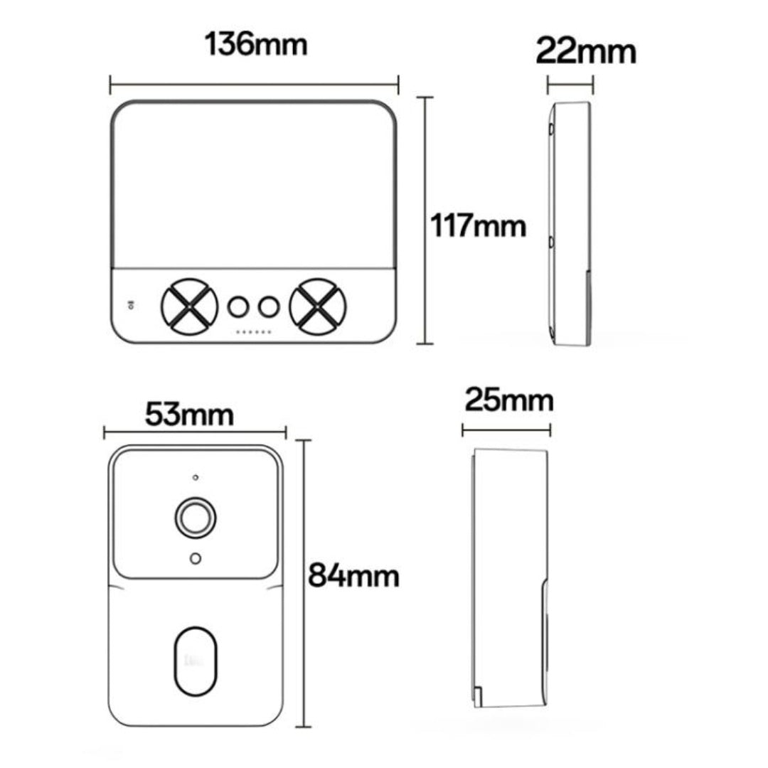 Yesido KM27 video doorbell outdoor camera unit