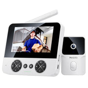 Yesido KM27 wireless video doorbell with 4.3-inch indoor screen