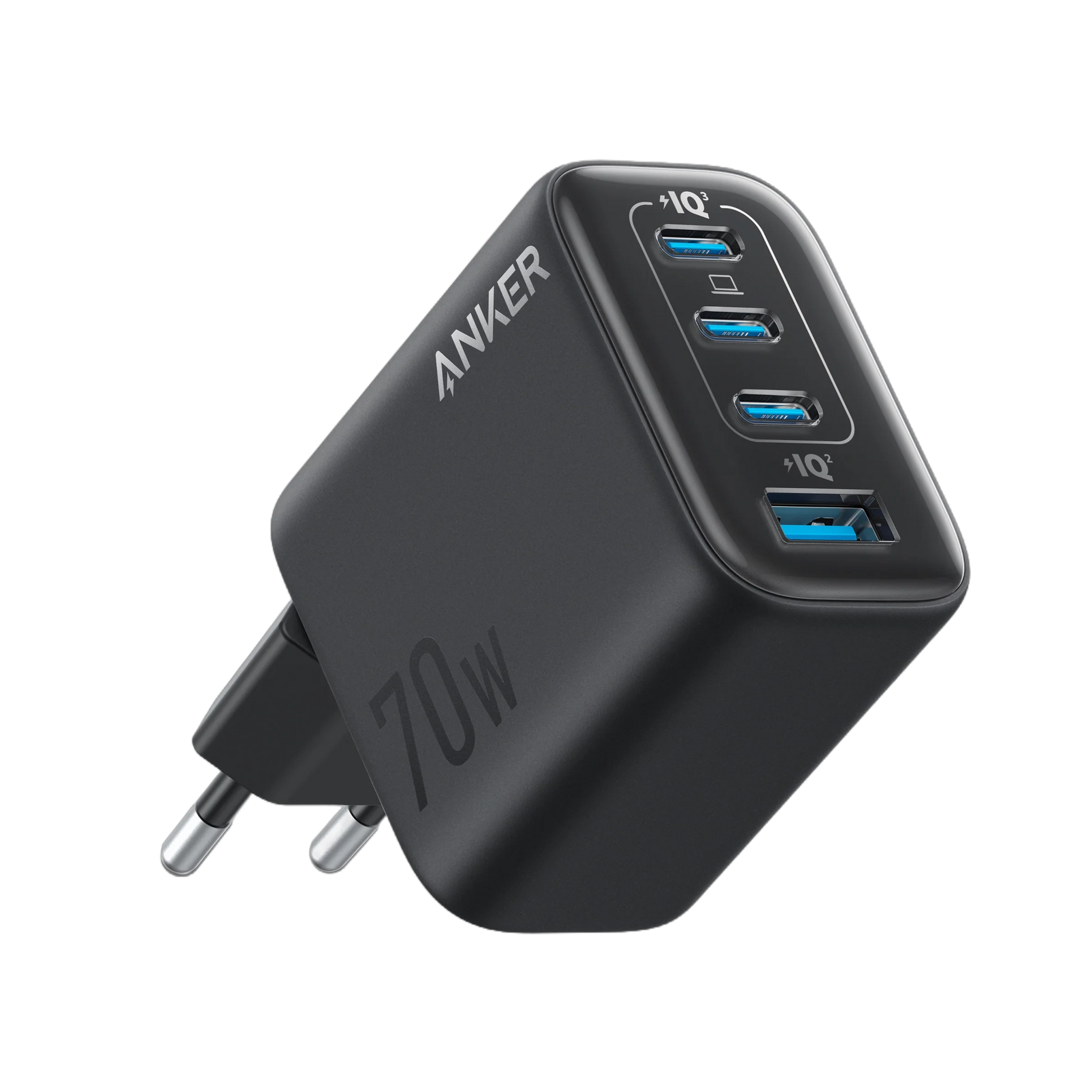 Anker Nano 70W 3-Port Charger – Compact Foldable GaN Design