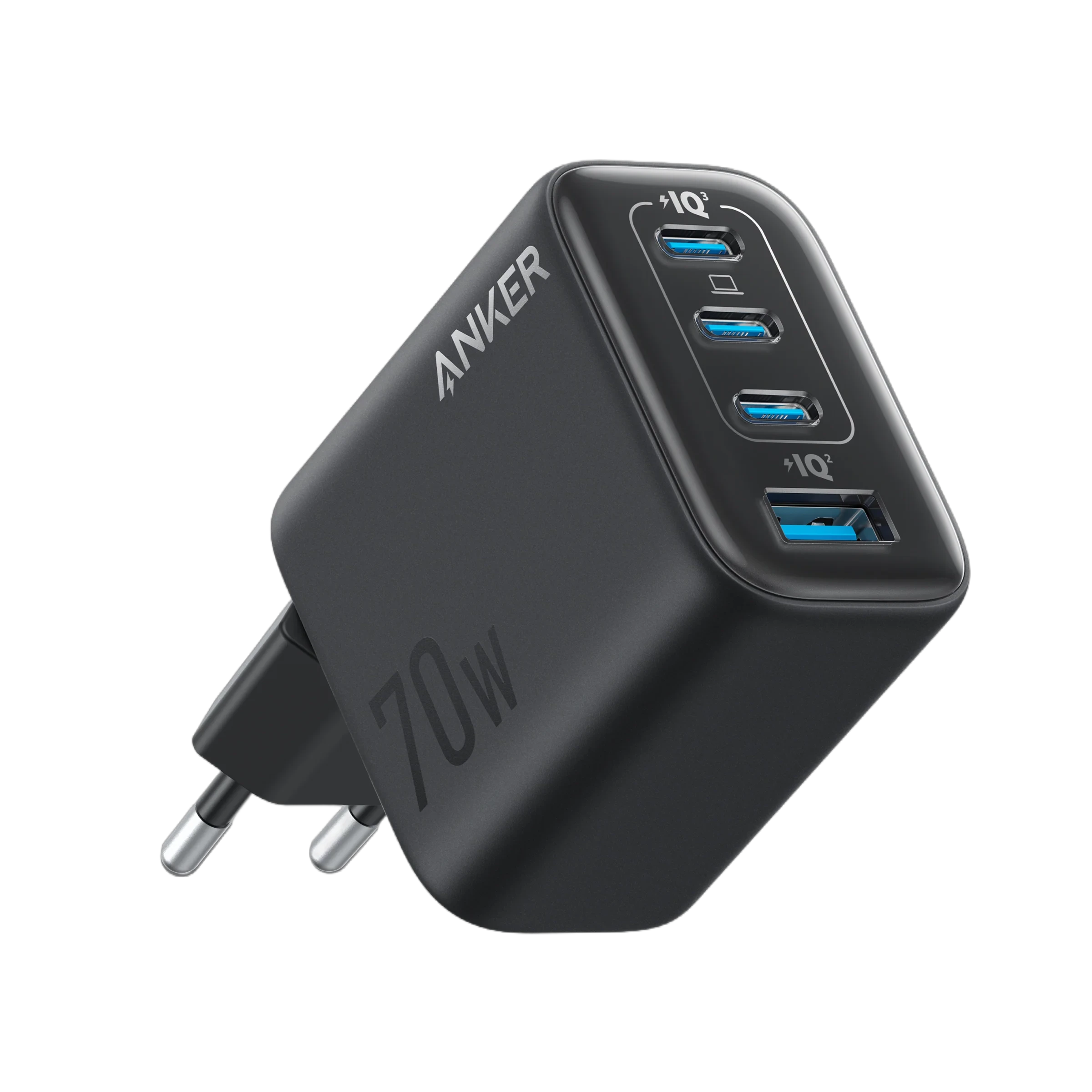 Anker Nano 70W 3-Port Charger – Compact Foldable GaN Design