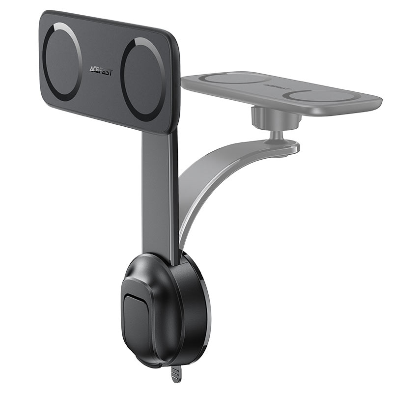 Dual magnetic phone holder with suction cup mount
