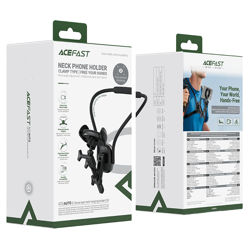Acefast E33 Neck Phone Holder – Flexible Hands-Free Stand