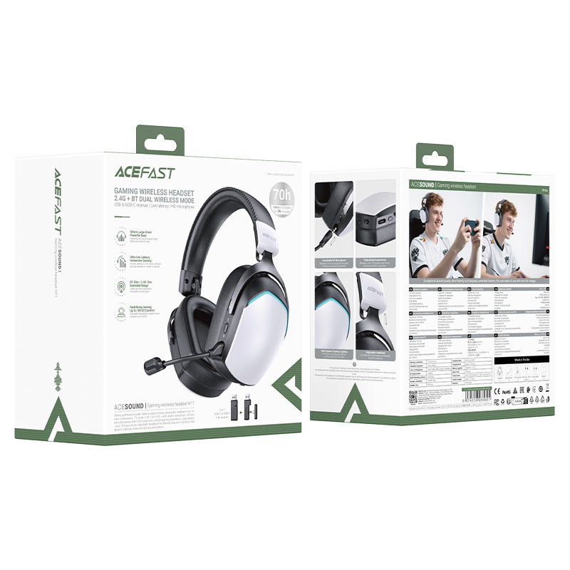 ACEFAST H11 gaming headset - retail packaging