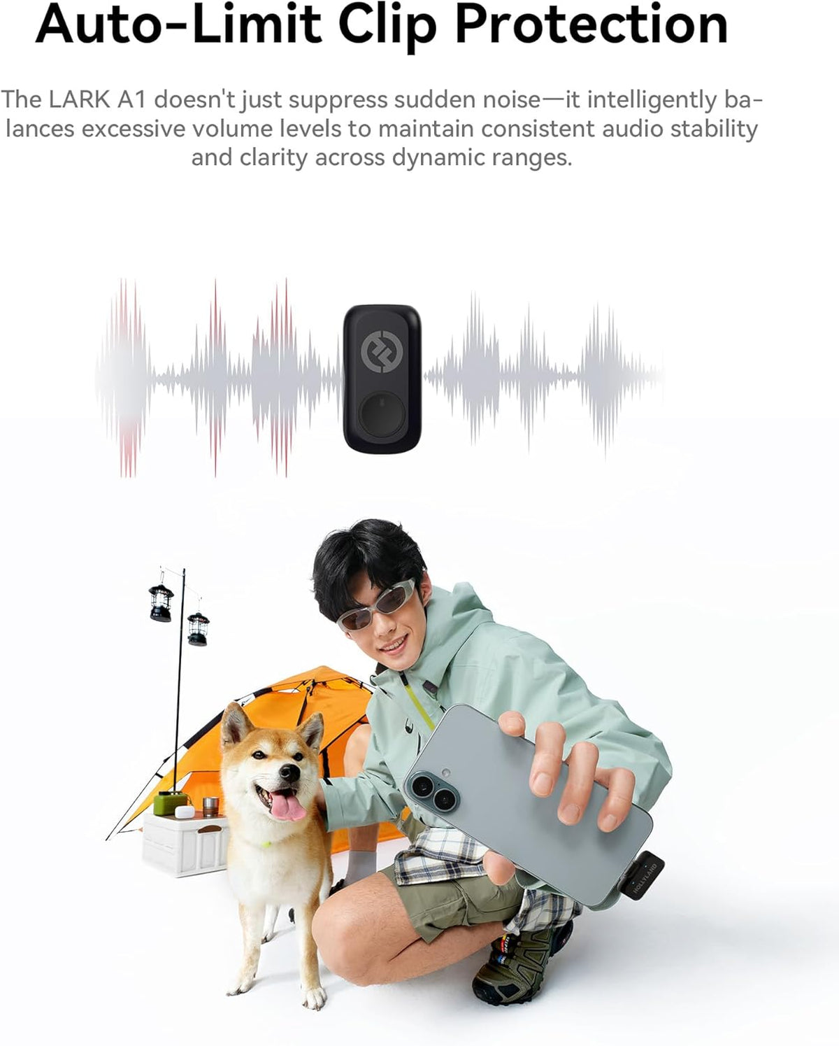 Hollyland Lark A1 8g Clip-On Magnetic Transmitter