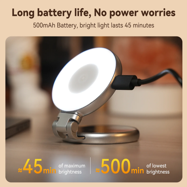 TELESIN C03 Magnetic Selfie Light with Mirror