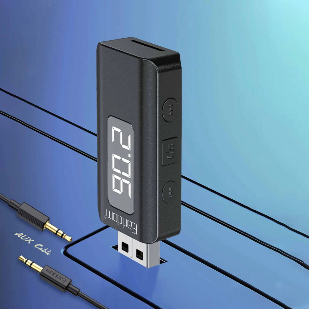 Earldom ET-BR17 AUX plug connected to car stereo