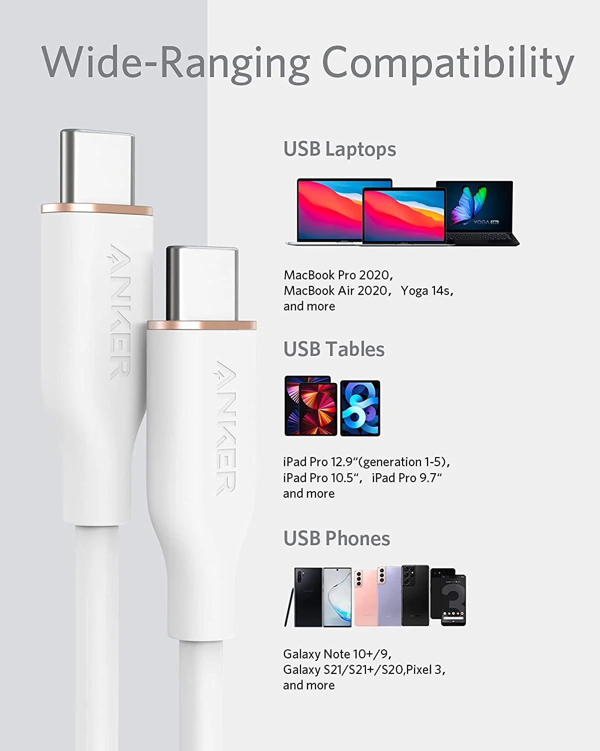 Anker Powerline III Flow 3 USB-C to USB-C Cable