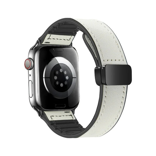 Premium Leather Magnetic Band for Apple Watch