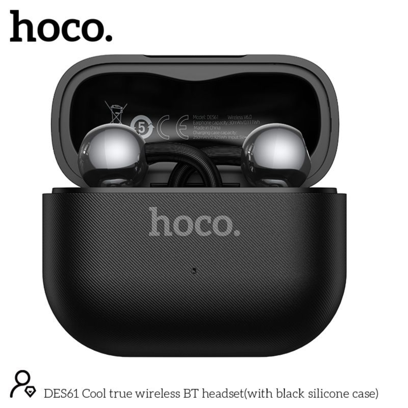 HOCO DES61 open-ear headset worn – PhoneHub Lebanon