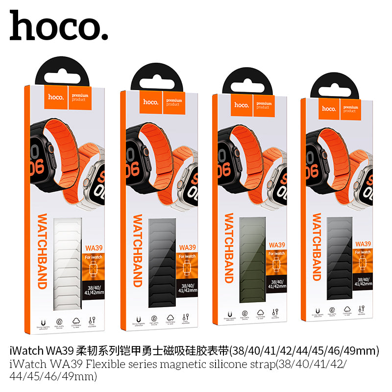 Hoco WA39 Magnetic Silicone Strap for Apple Watch | Flex Series