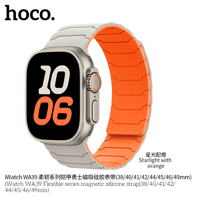 Hoco WA39 Magnetic Silicone Strap for Apple Watch | Flex Series