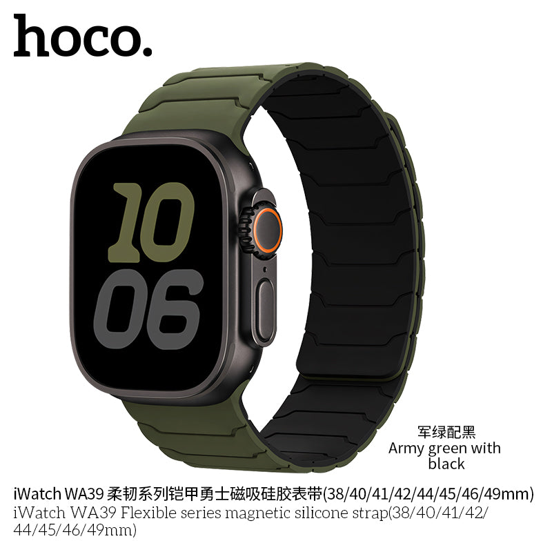 Hoco WA39 Magnetic Silicone Strap for Apple Watch | Flex Series