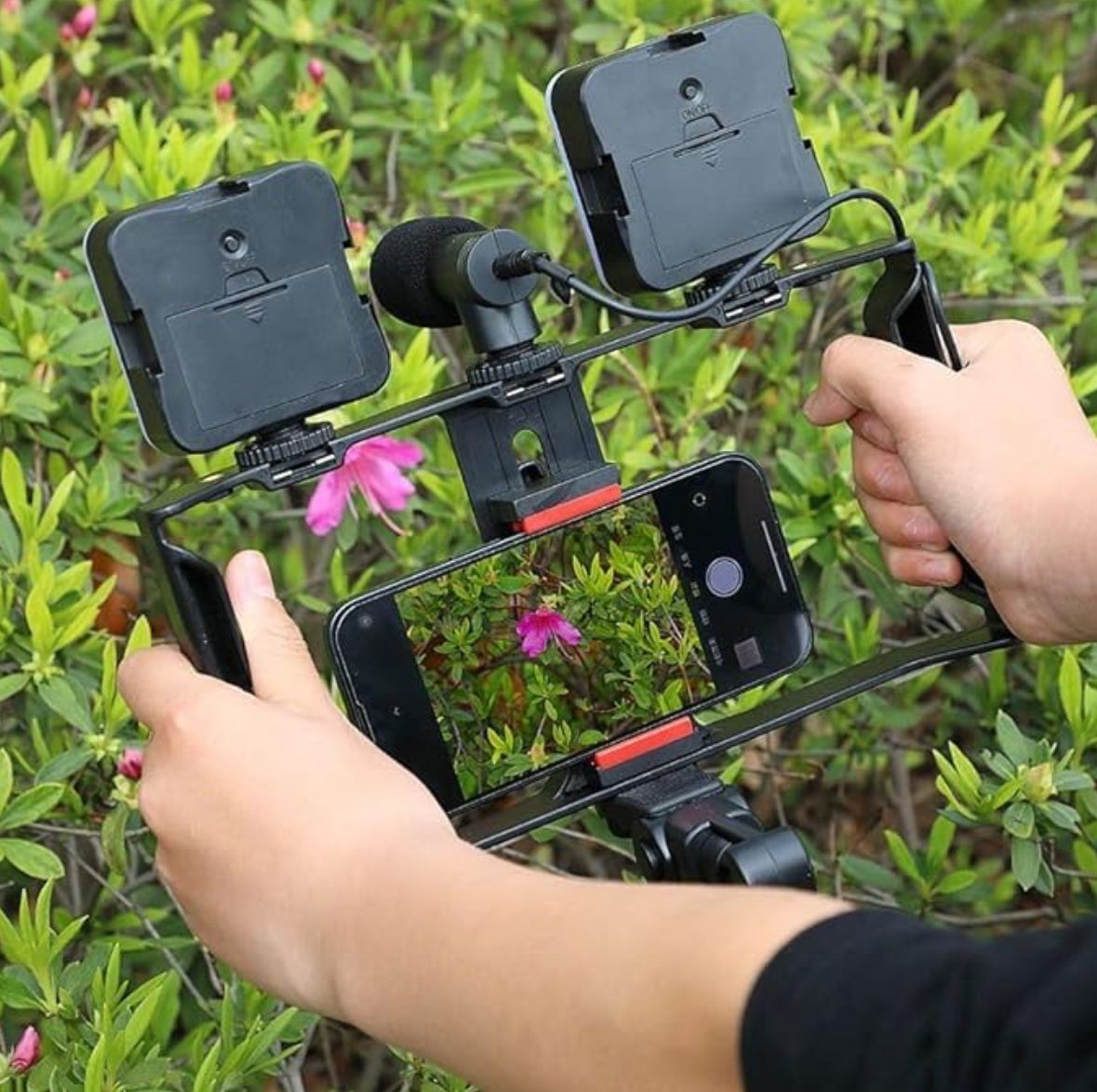 Plokama Video-Making Kit PK-778 – Tripod, Dual LED Lights, Mic & Remote for Vlogging