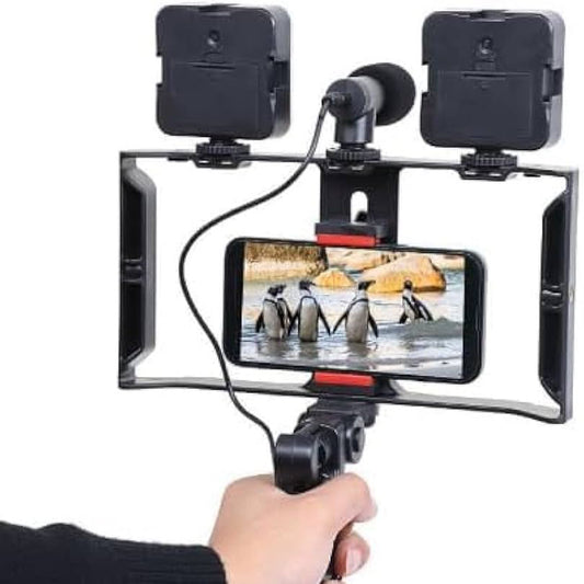Plokama Video-Making Kit PK-778 – Tripod, Dual LED Lights, Mic & Remote for Vlogging