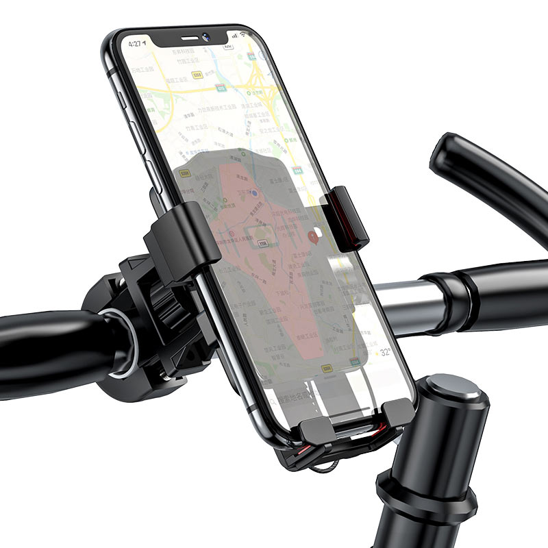 HOCO CA73 holder mounted on bicycle handlebar