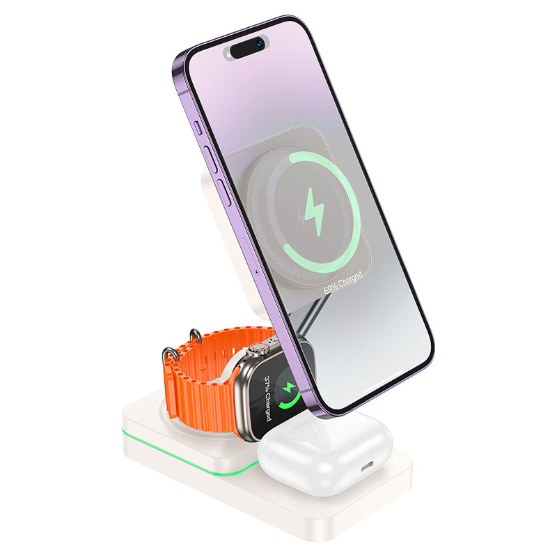 Foldable HOCO wireless charger compact charging station