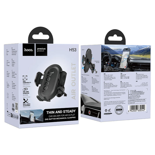 HOCO H53 Brusco Car Air Vent Phone Holder – Secure Mount
