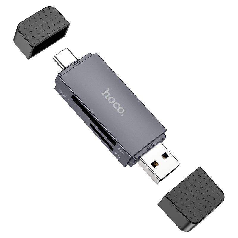 HOCO HB45 Spirit card reader USB 2.0 metal grey