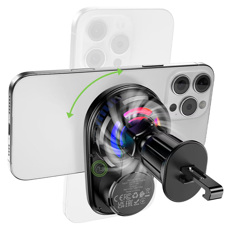 HOCO HW36 automatic clamp wireless charger
