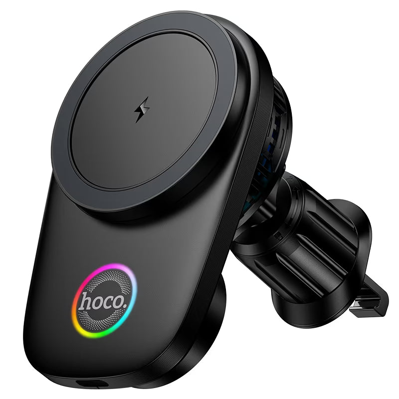 HOCO HW36 LED lighting effect detail car charger cooler