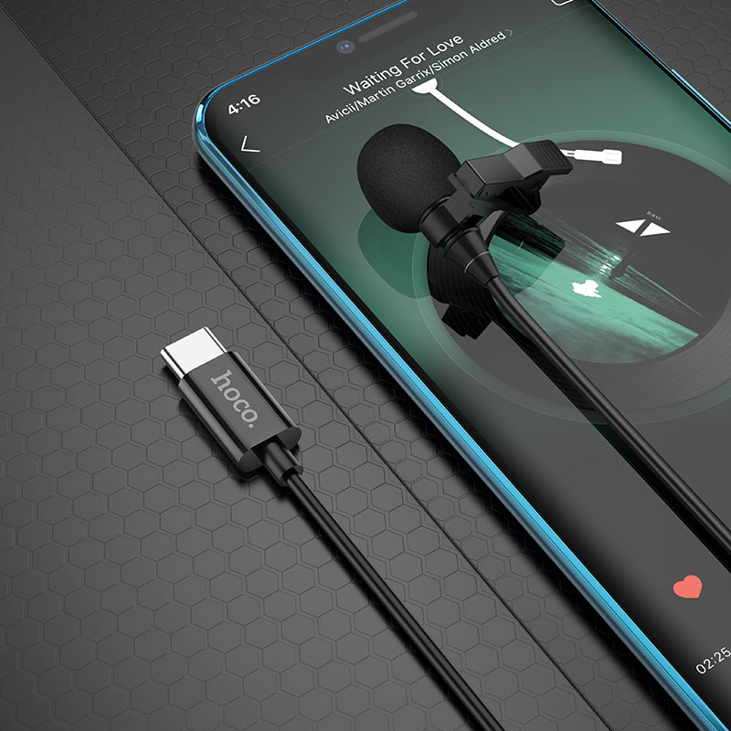HOCO L14 USB-C microphone for Android phone recording