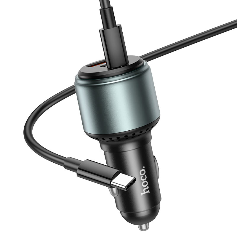 HOCO NZ9 95W car charger with dual USB-C ports