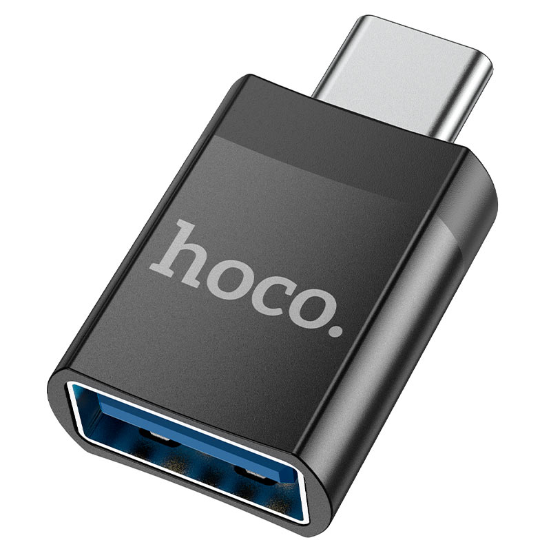 HOCO UA17 Type-C to USB 3.0 OTG Adapter Black – Data Transfer