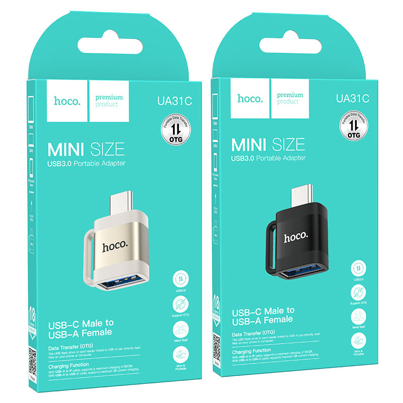 Hoco OTG – USB-C Male to USB-A Female