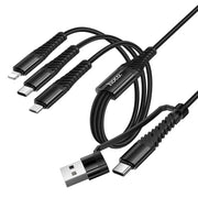 HOCO X123 6-in-1 braided charging cable – PhoneHub Lebanon