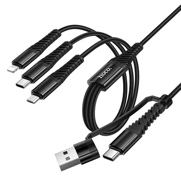 HOCO X123 6-in-1 braided charging cable – PhoneHub Lebanon