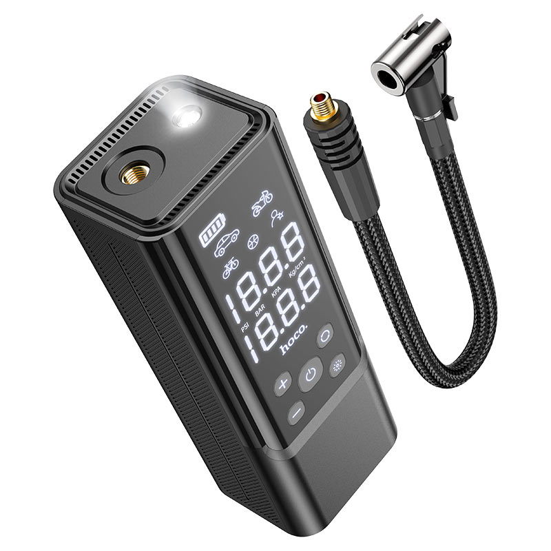 Rechargeable tire pump for car and bike
