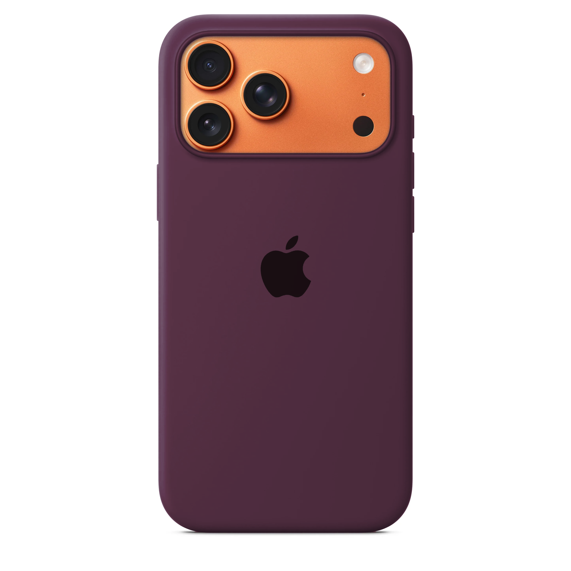 iPhone 17 Pro Max Silicone Case Rustic Burgundy – Microfiber Lined